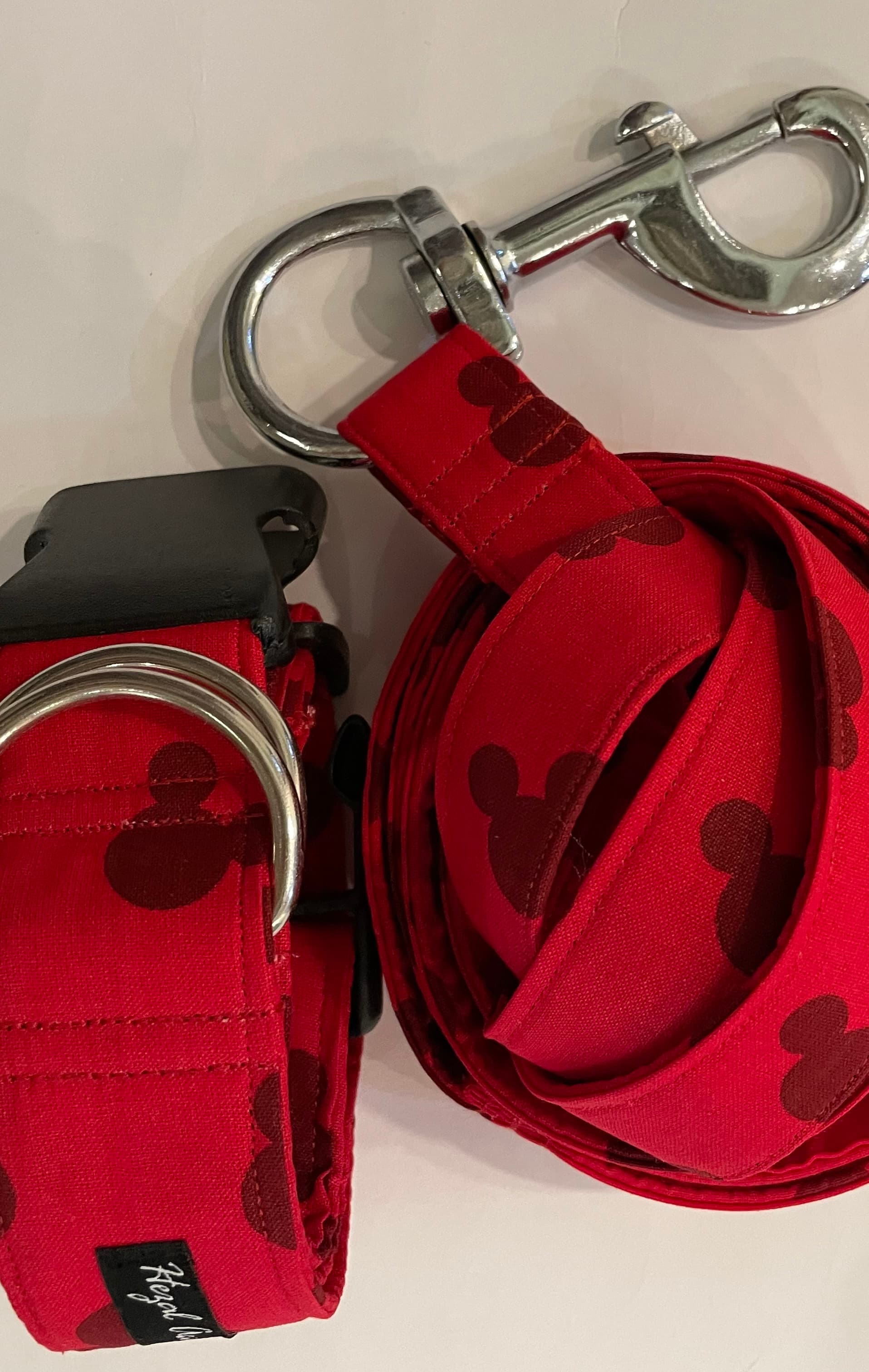 Mickey red collar leash set  image 3