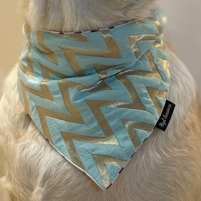 Aqua Royale tie on Bandana image 3