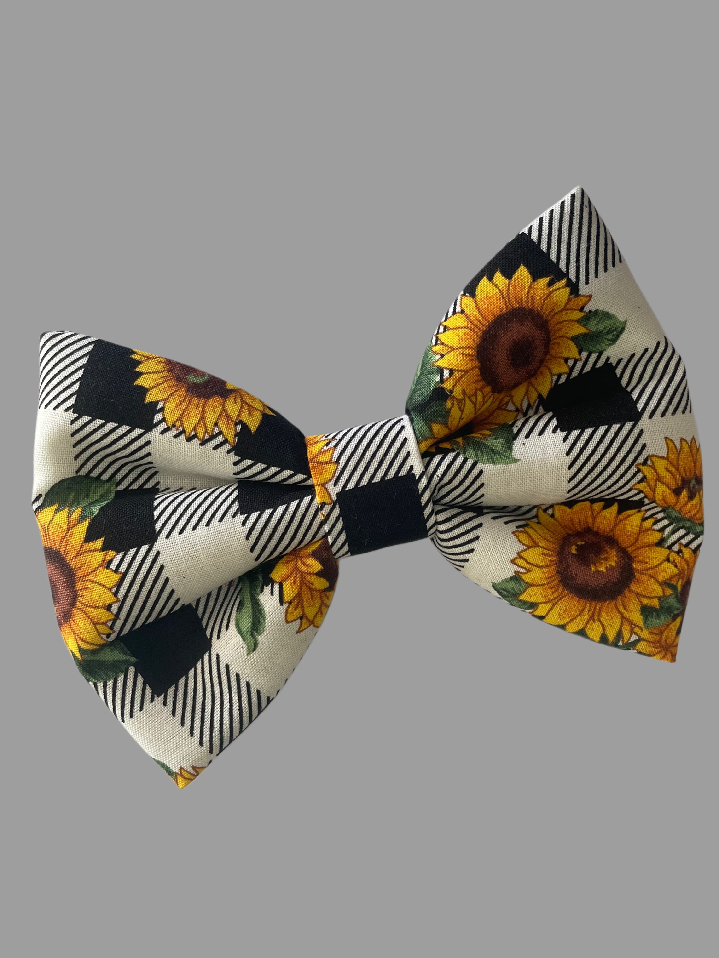 Sunflower Plaid Bow tie 