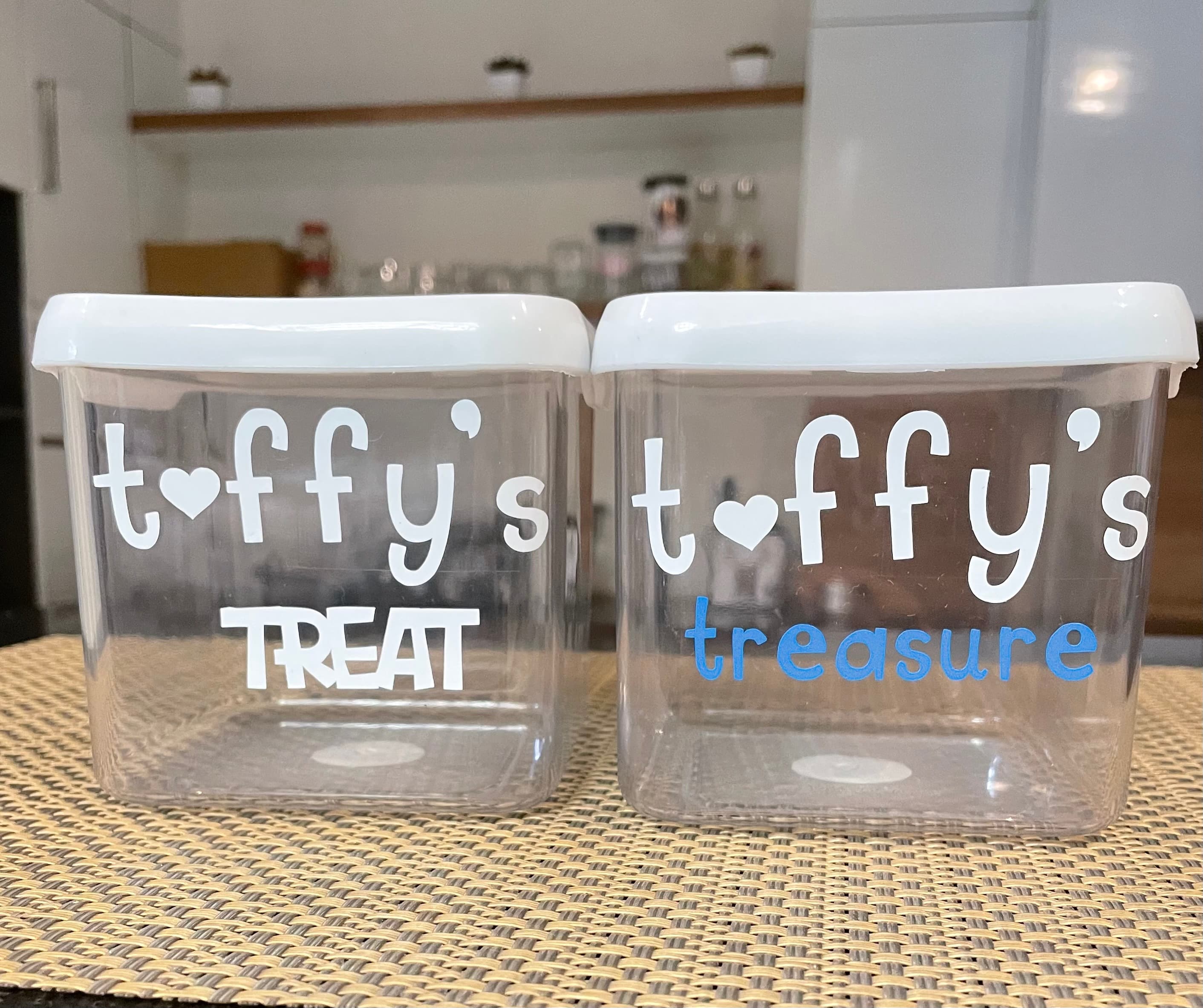 Treats and Treasure Jar white lid (single pc) image 2