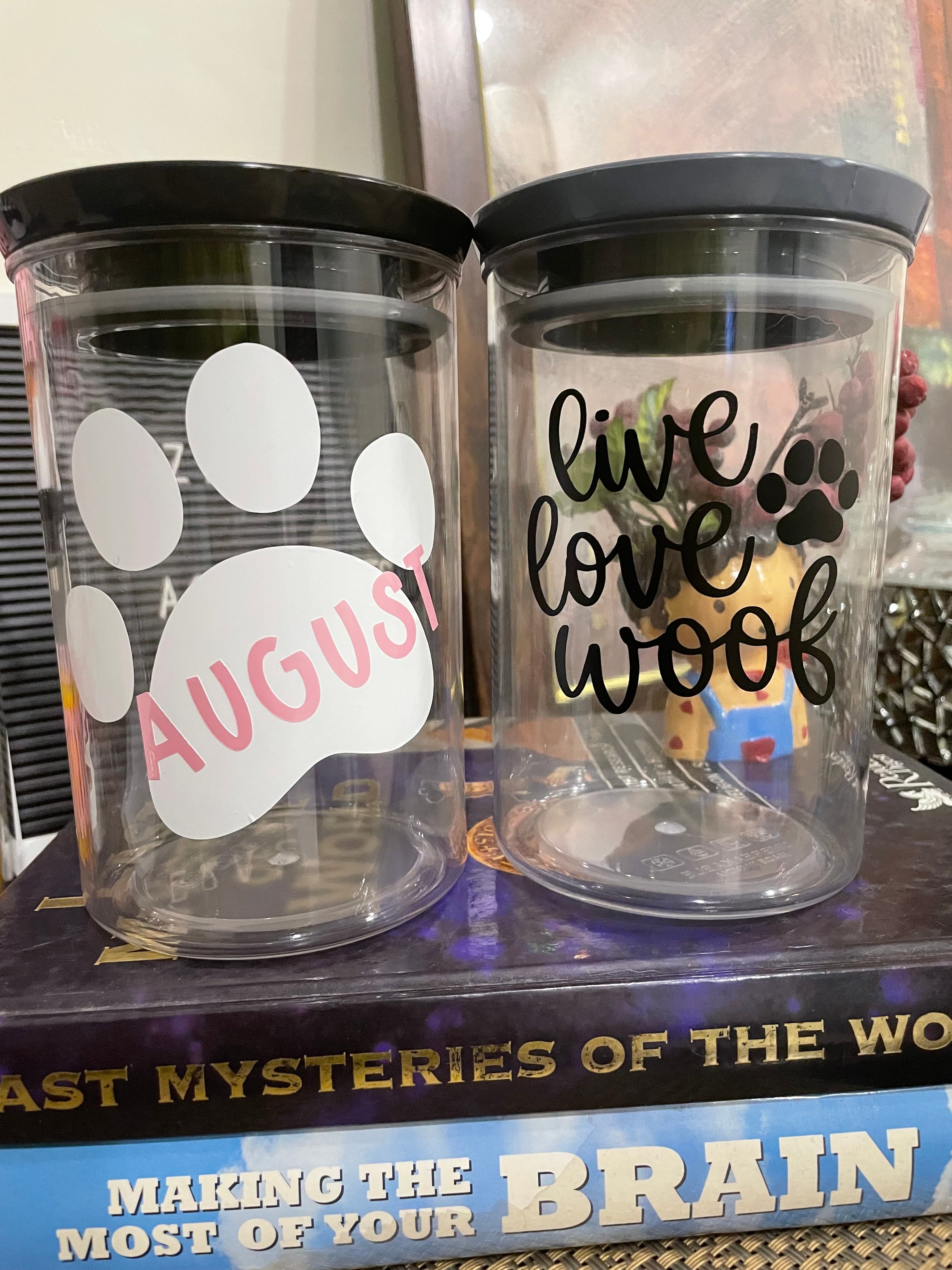 Treats and Treasure Jar gray lid (single pc)  image 2