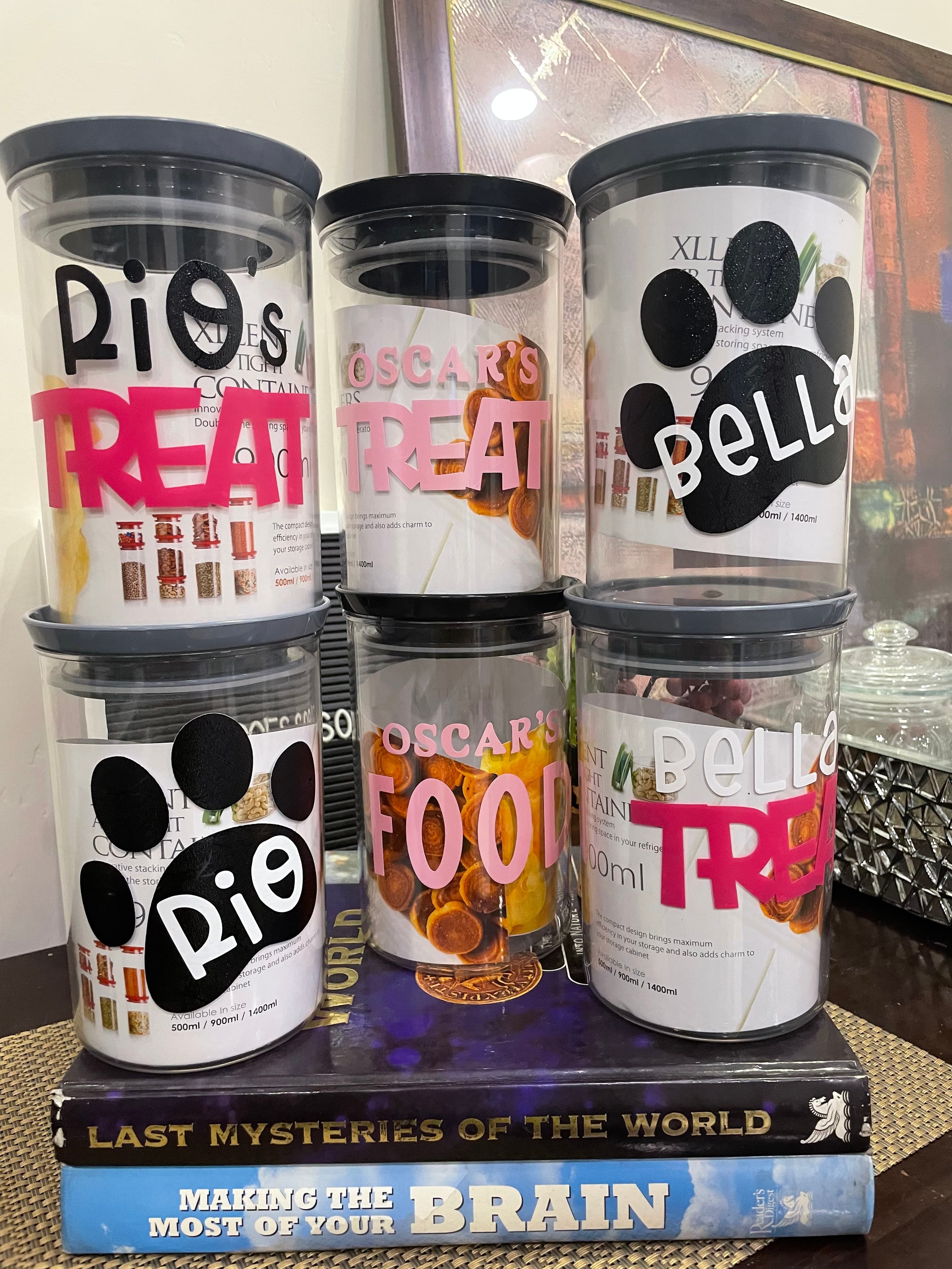 Treats and Treasure Jar gray lid (single pc)  image 6