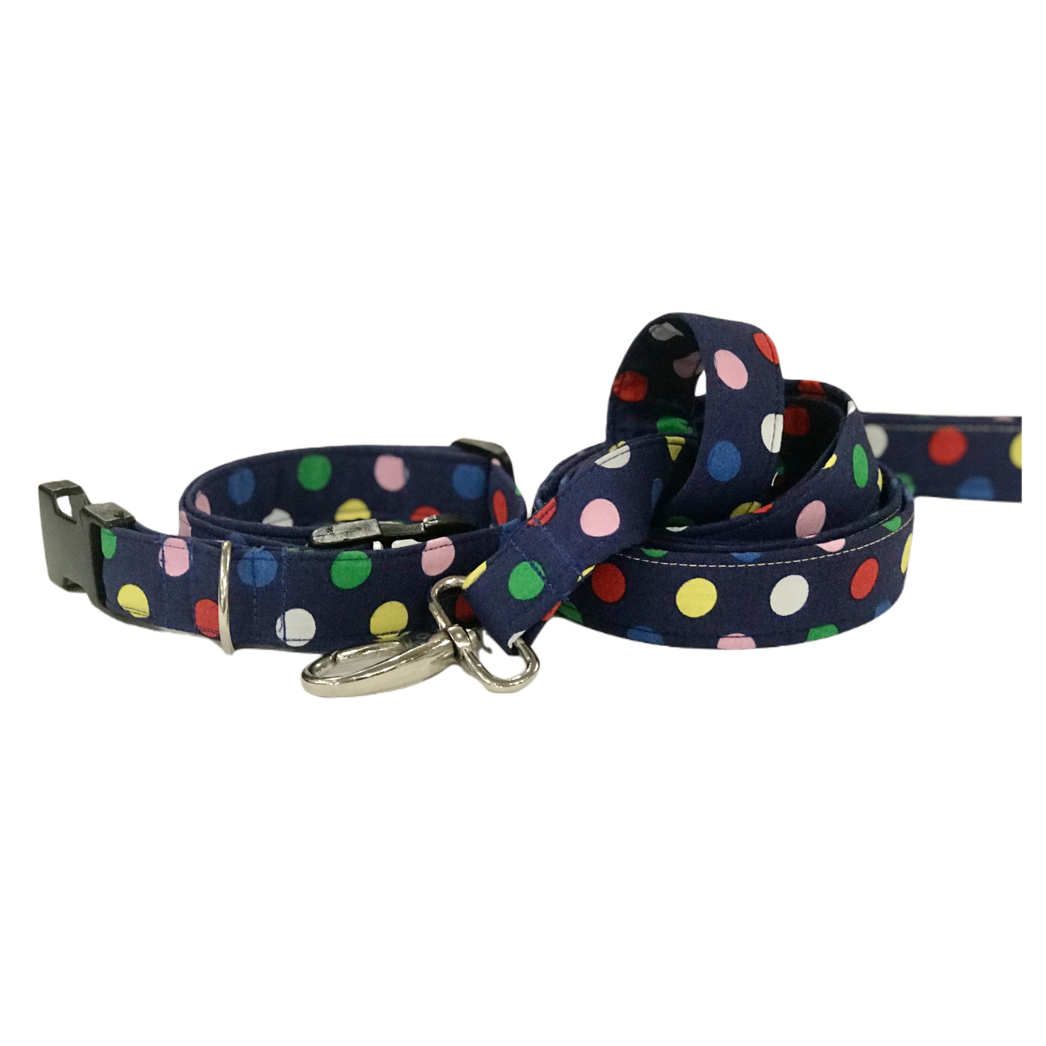 Polka Paw Fun Collar & Leash Set
