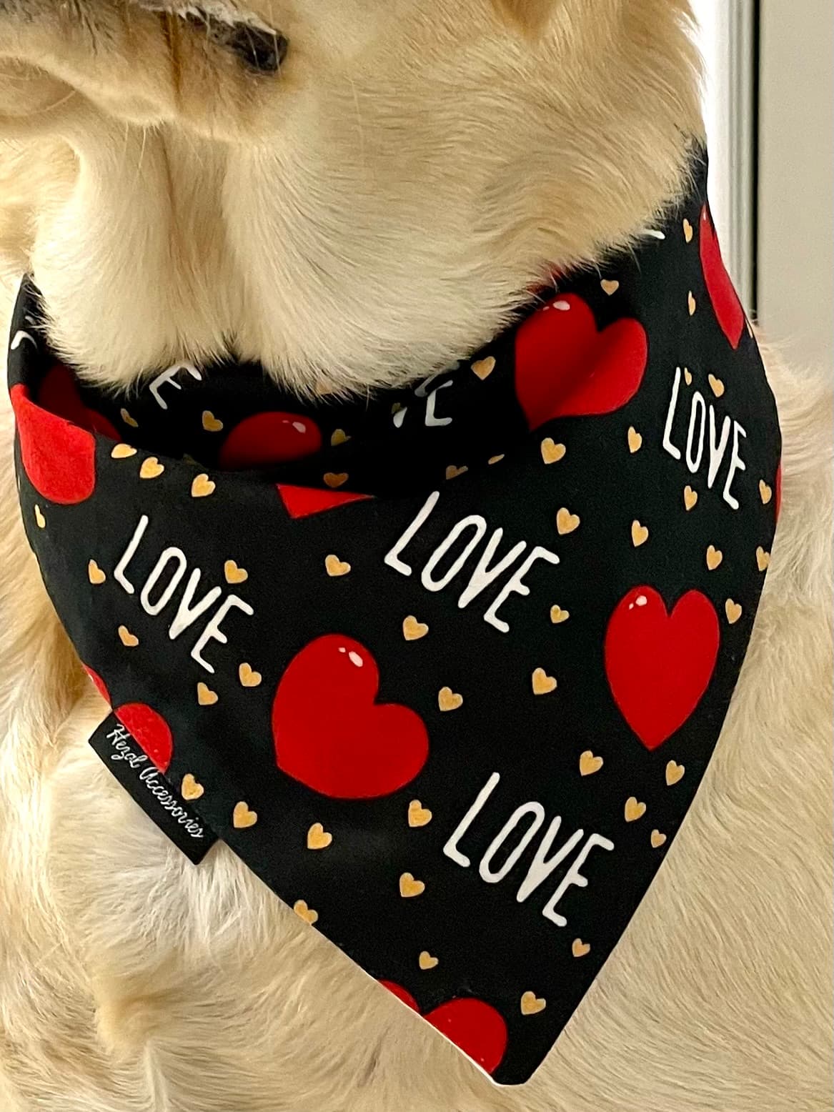Fur-Ever Love tie on Bandana image 3