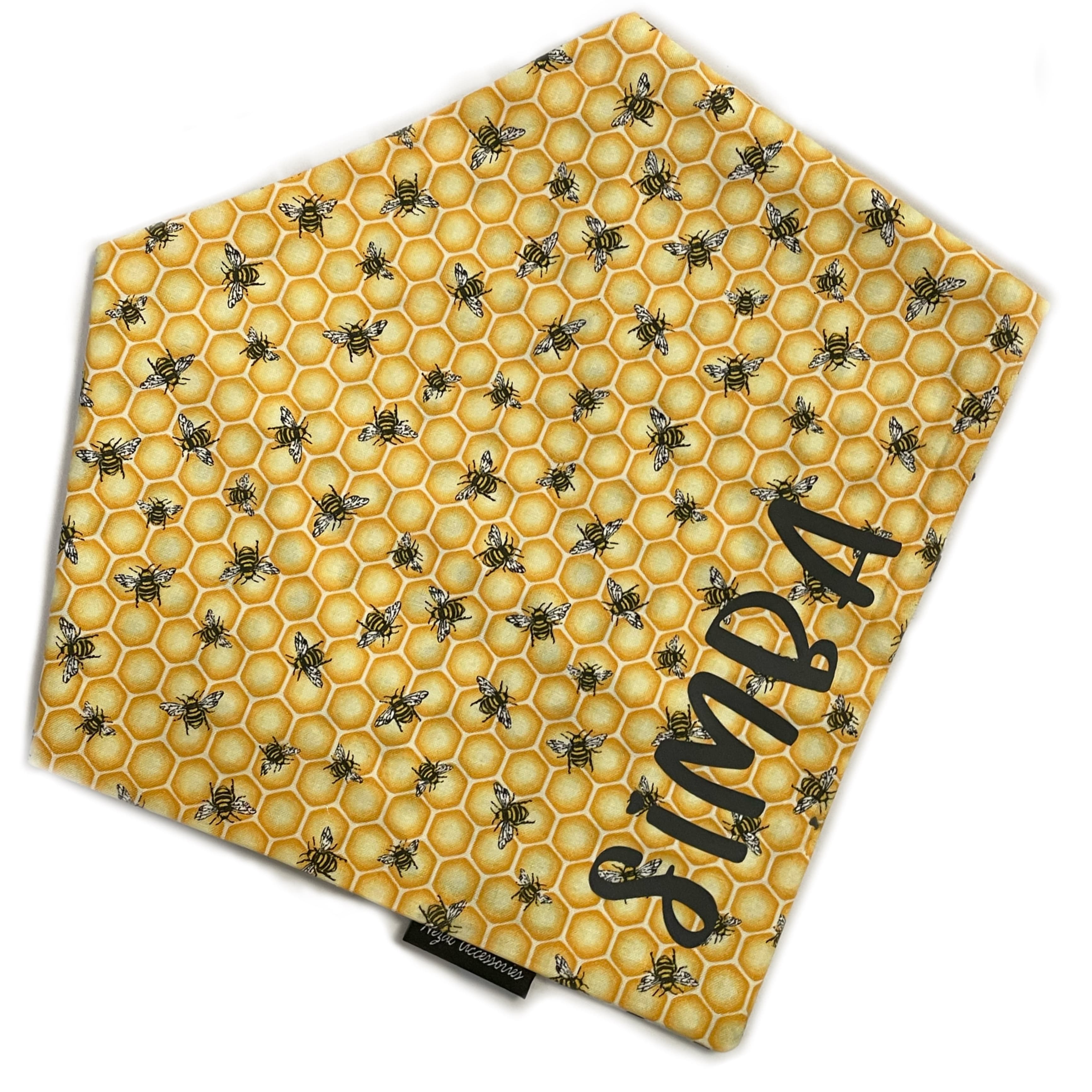 Golden Buzz Personalised tie on Bandana