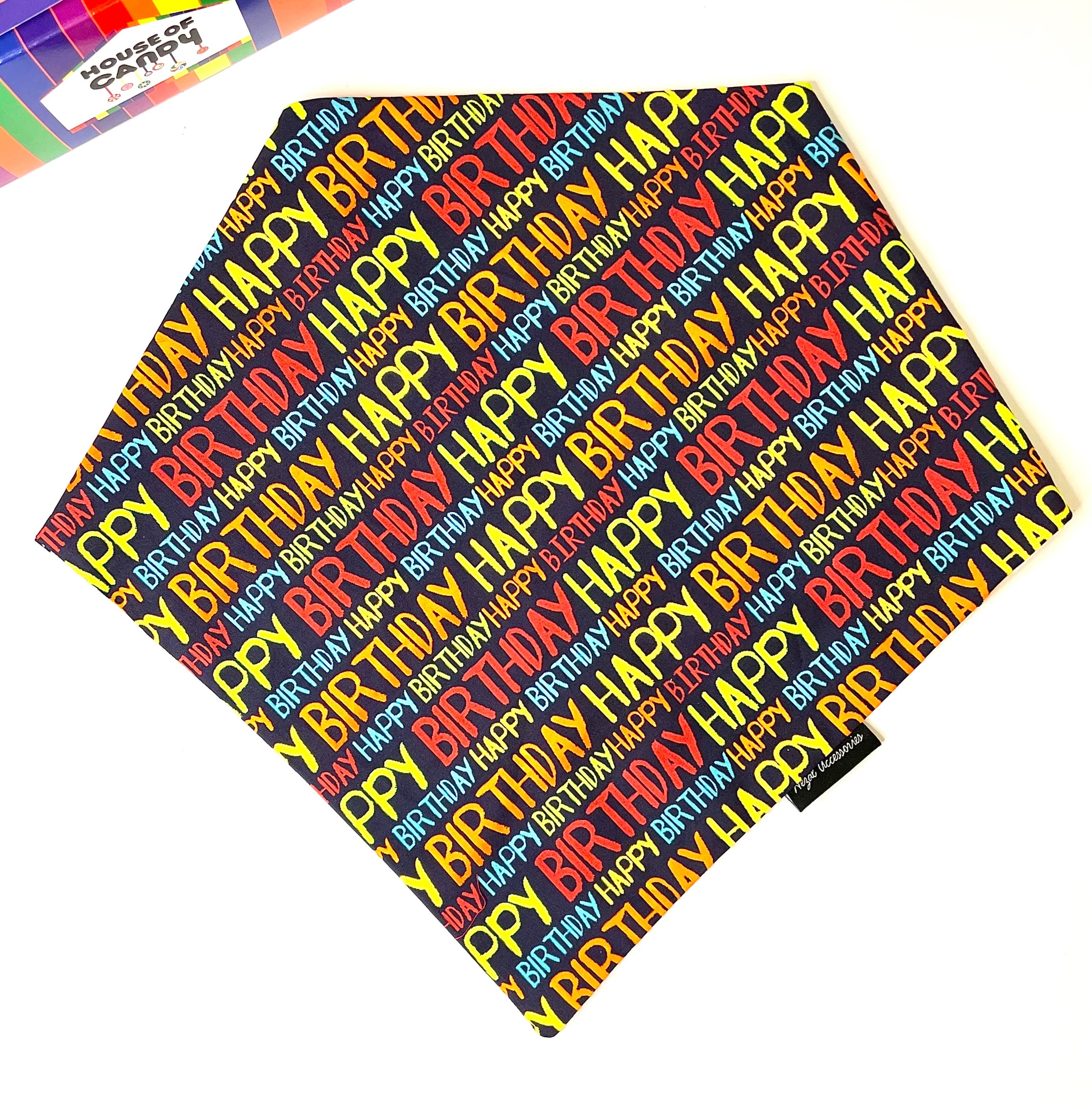 Pawrty pop Birthday tie on bandana